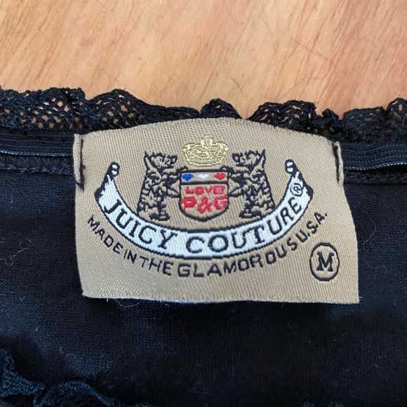 Juicy singlet top black and gold size M - Picture 3 of 4